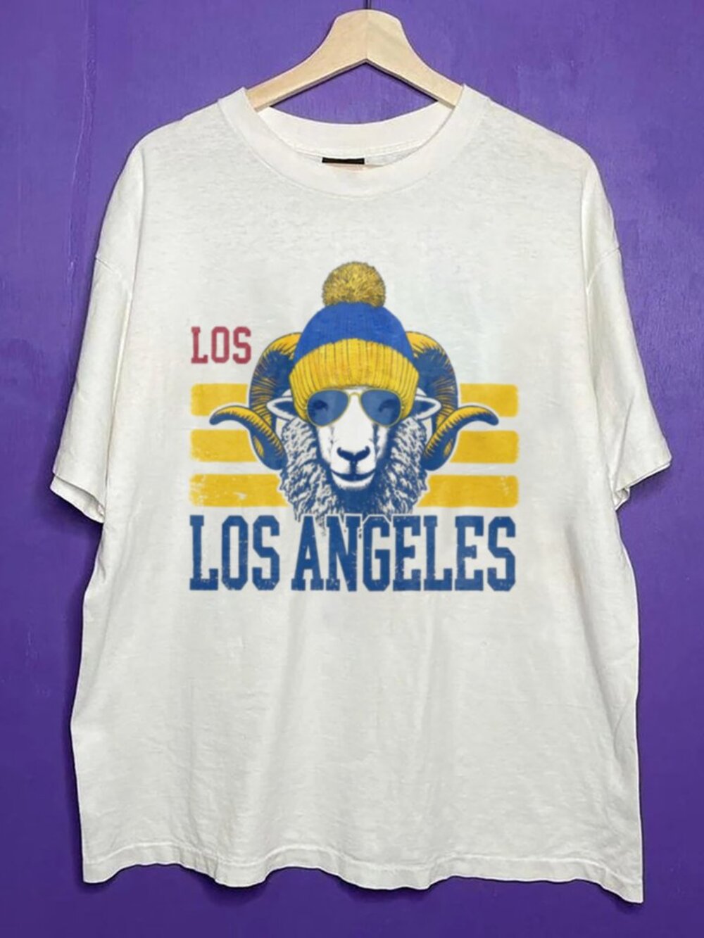 Vintage Los Angeles Rams Football Crewneck Shirt, Retro LA Rams NFL Shirt Tee